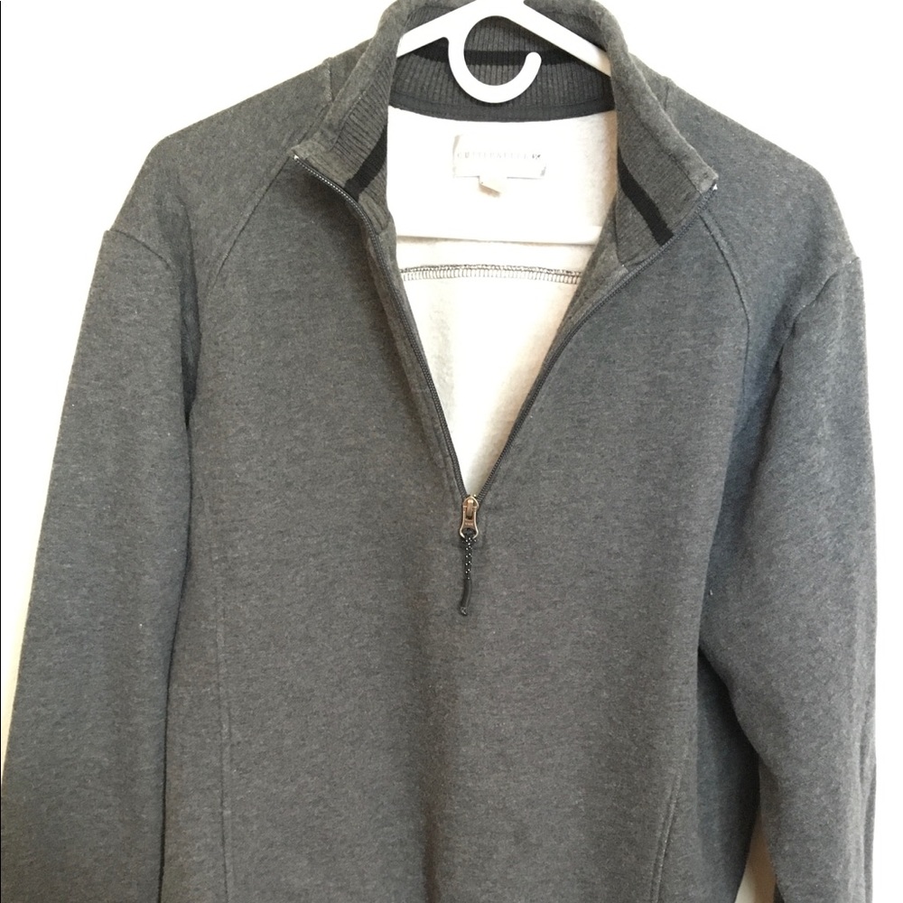 Cutter and Buck Pullover Sweater Half Zip gray LG